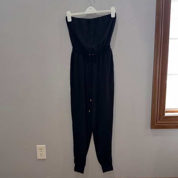Windsor Pants - Windsor Black Strapless Jumpsuit
